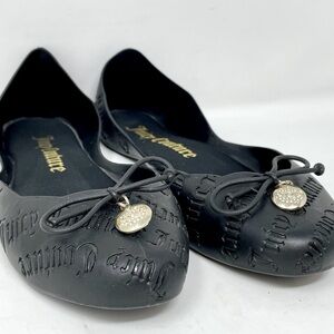 -Juicy Couture Yoyo Jelly Ballet Flats, Black size 8M